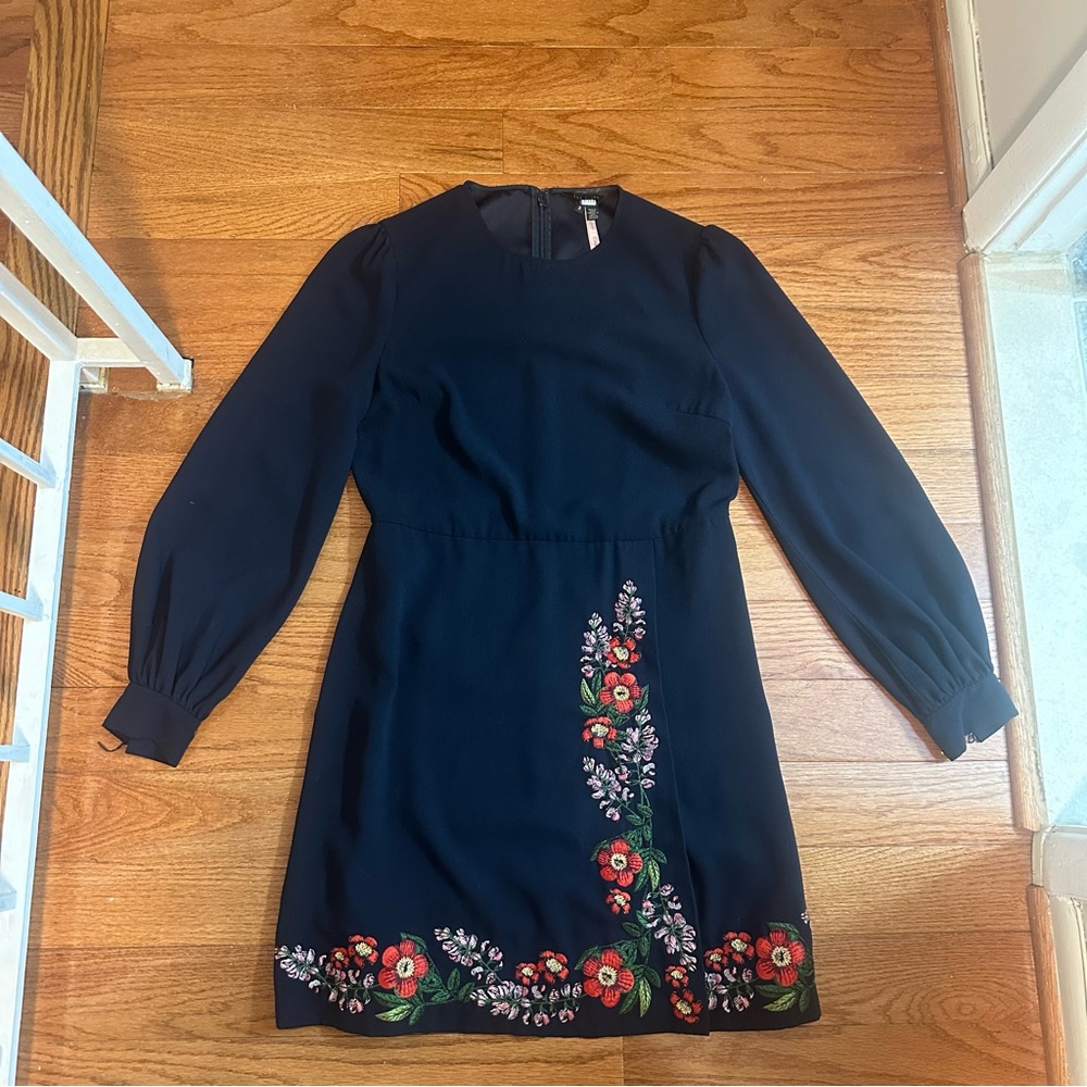 Ted Baker London Siliia Kirstenbosch Embroidered Dress Size 3